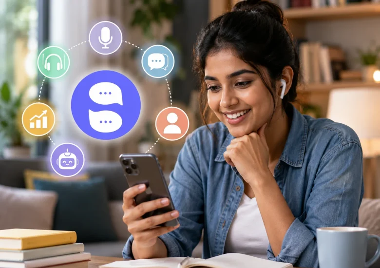 MySivi helps learners improve English speaking with AI-powered conversation practice in a realistic learning environment, ideal for anyone exploring the MySivi vs EngVarta app comparison.